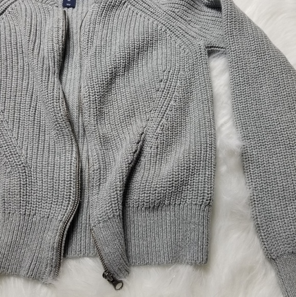 Baby Gap Sweater Zip Up Gray - Picture 7 of 8